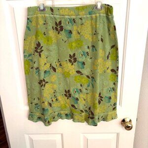 Green Flower Skirt